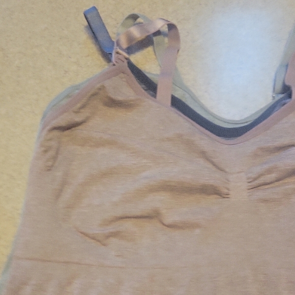 Touch Loom Maternity Nursing Tank Tops Black Navy Bean and Gray XXL - Picture 9 of 14